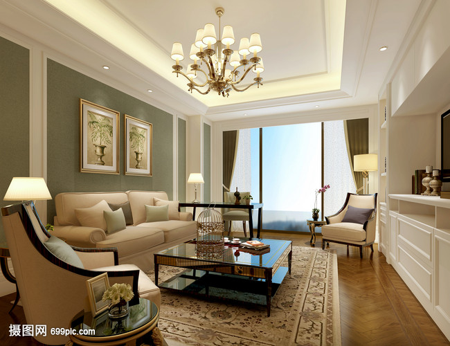 北欧风卧室室内设计效果图