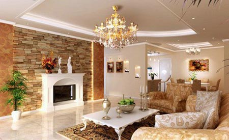 经典装修欣赏+欧式风格客厅装修效果图