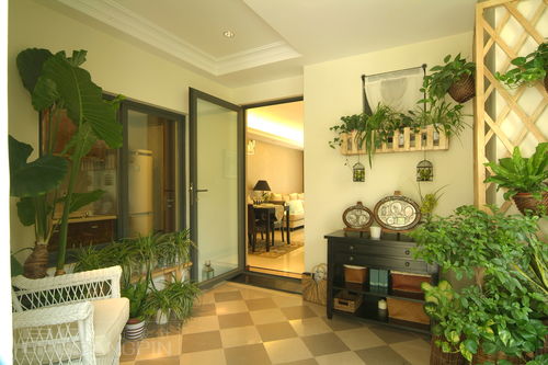 贵阳花园洋房装修案例,室内植物如何摆放